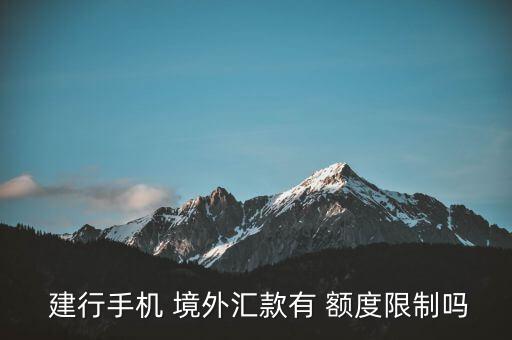 建行怎么看自己有沒境外額度,境內個人外匯匯款境外按規定辦理