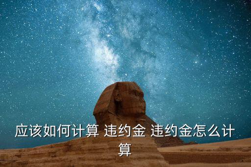 服裝聯營店違約金怎么算,違約金計算方法不同:以實際損失為準