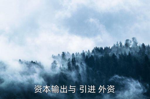 引進外資怎么理解,本文介紹資本輸出與引進外資的區別