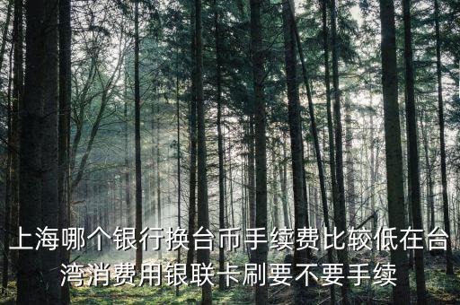 上海什么銀行可以換臺幣，上海可以人民幣兌換新臺幣嗎分別是什么銀行