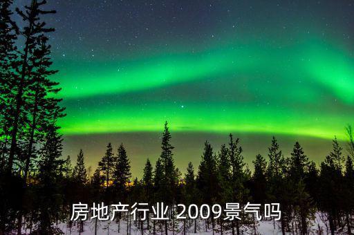 房地產行業 2009景氣嗎