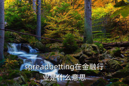 spreadbetting在金融行業是什么意思