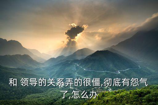 怎么把領導弄的很慘,選好位置和領導溝通方式決定勝負荷