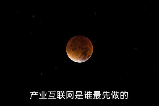 產業互聯網是誰最先做的