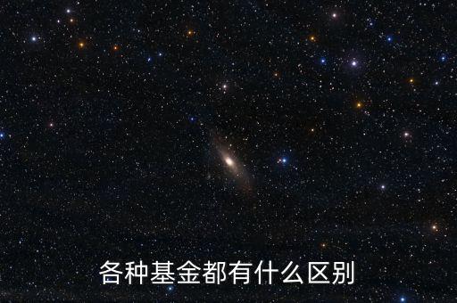 各種基金都有什么區別