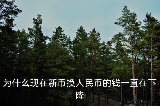 為什么現在新幣換人民幣的錢一直在下降