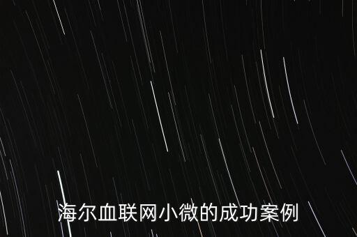 什么海爾小微，海爾小微公司簽合同沒有海爾倆字