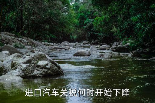 進口汽車關稅何時開始下降