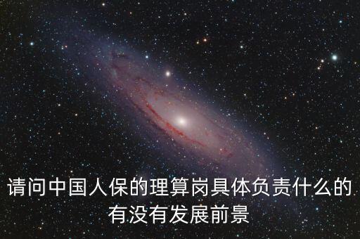 請問中國人保的理算崗具體負責什么的有沒有發展前景