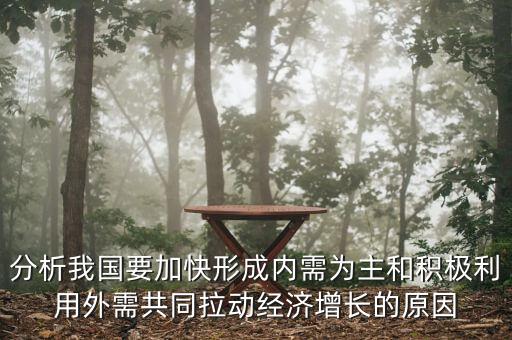 分析我國要加快形成內需為主和積極利用外需共同拉動經濟增長的原因