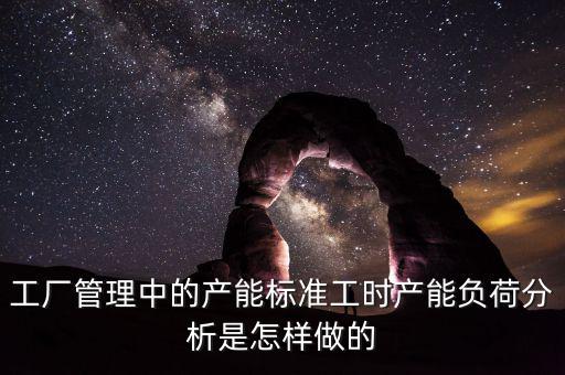 工廠管理中的產能標準工時產能負荷分析是怎樣做的