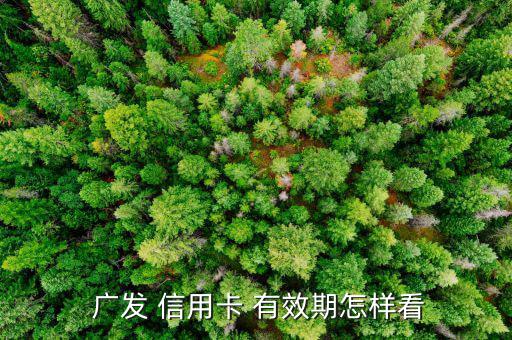 廣發信用卡有效期怎么填寫,廣發信用卡有效期是五年激活期3年