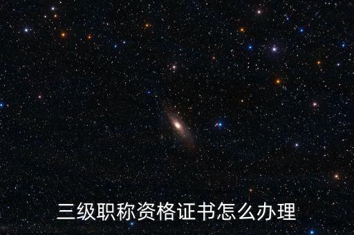 怎么辦慘級證,什么樣的三級職業資格證書具體來源待查