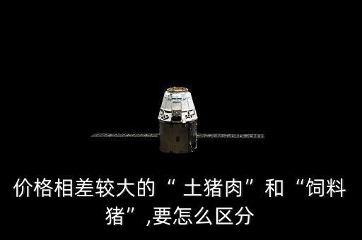 價格相差較大的“ 土豬肉”和“飼料豬”,要怎么區分