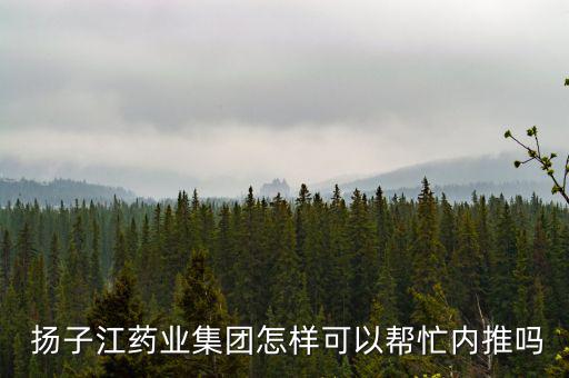  揚子江藥業集團怎樣可以幫忙內推嗎