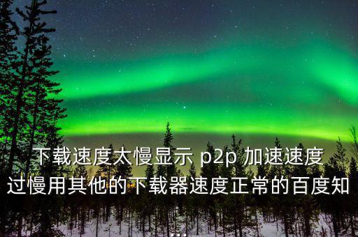 p2p怎么加速,學校或同學用p2p終結(jié)者來網(wǎng)速應(yīng)該是這樣的