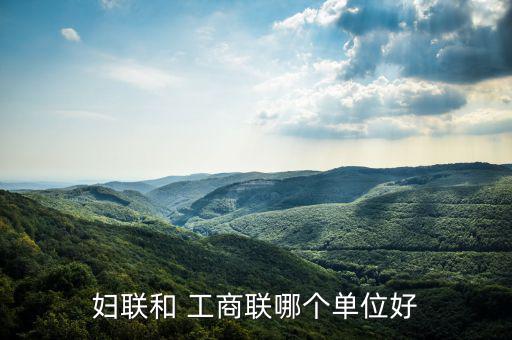婦聯和 工商聯哪個單位好