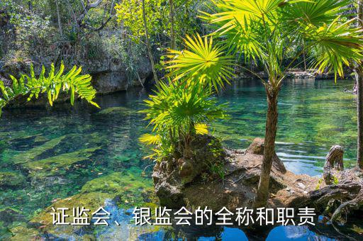  證監會、銀監會的全稱和職責