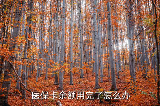  醫(yī)?？ㄓ囝~用完了怎么辦