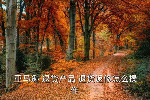  亞馬遜 退貨產品 退貨返修怎么操作