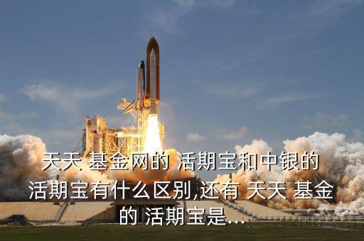  天天 基金網的 活期寶和中銀的 活期寶有什么區別,還有 天天 基金的 活期寶是...