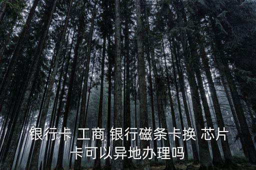 工商銀行怎么換芯片卡,工行借記卡可以辦理不換號換卡業務