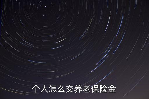 養老金怎么買,養老金可以按如下方式支付
