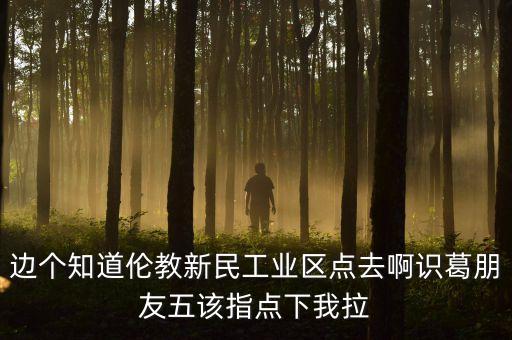 李葛衛(wèi)為什么入新民科技，邊個知道倫教新民工業(yè)區(qū)點(diǎn)去啊識葛朋友五該指點(diǎn)下我拉