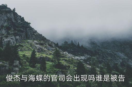 俊杰與海蝶的官司會出現嗎誰是被告