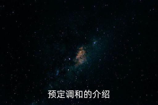 預定調和的介紹