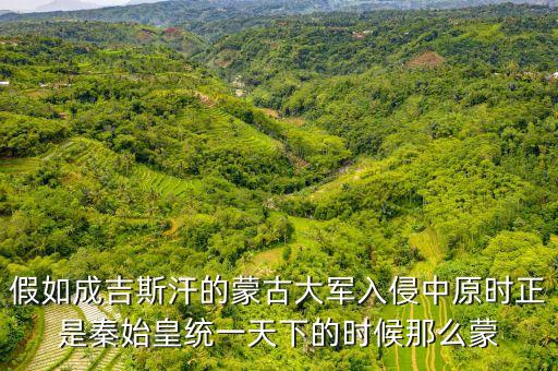 假如成吉斯汗的蒙古大軍入侵中原時正是秦始皇統一天下的時候那么蒙