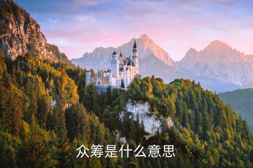 眾籌是什么意思啊，眾籌是什么意思
