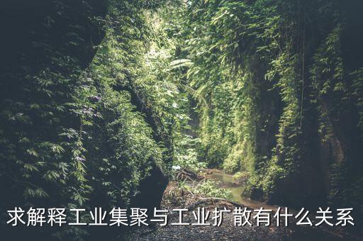 求解釋工業集聚與工業擴散有什么關系