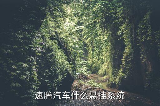 速騰汽車什么懸掛系統