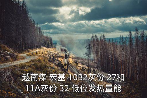 越南煤 宏基 10B2灰份 27和11A灰份 32 低位發熱量能