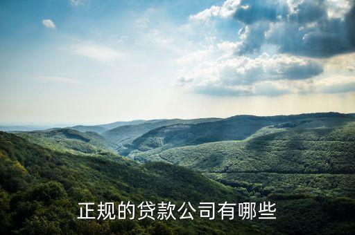 有什么貸款公司，現在常見的貸款公司有哪些