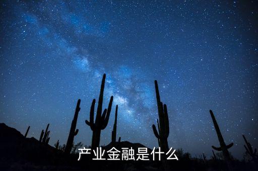 產(chǎn)業(yè)金融是什么，產(chǎn)業(yè)金融是什么