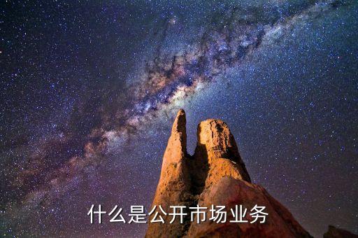 什么是公開市場業務