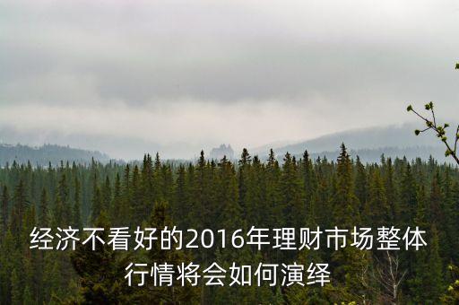 經濟不看好的2016年理財市場整體行情將會如何演繹