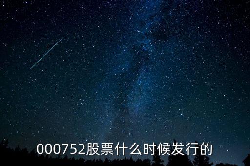 000752股票什么時候發行的