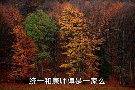 統一和康師傅是一家么