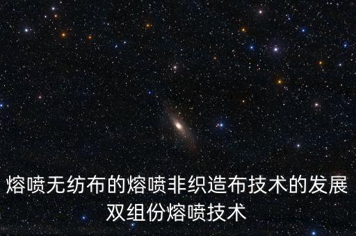 熔噴無紡布的熔噴非織造布技術的發展雙組份熔噴技術