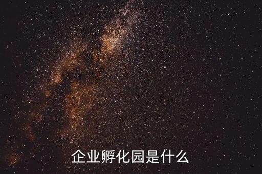 企業孵化園是什么