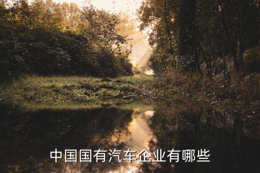 中國國有汽車企業有哪些