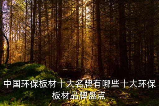 中國環保板材十大名牌有哪些十大環保板材品牌盤點