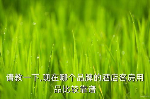 請教一下,現在哪個品牌的酒店客房用品比較靠譜