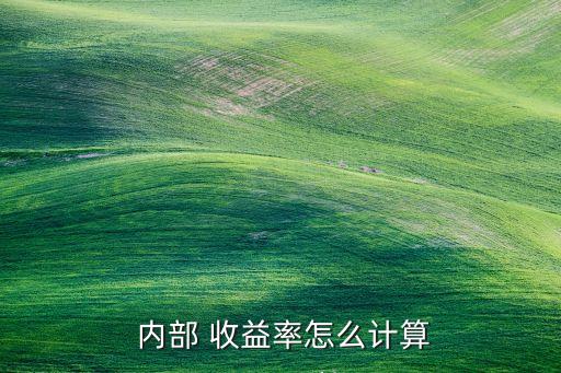 投資收益率和內部收益率,內部收益率和投資收益率的區別和聯系