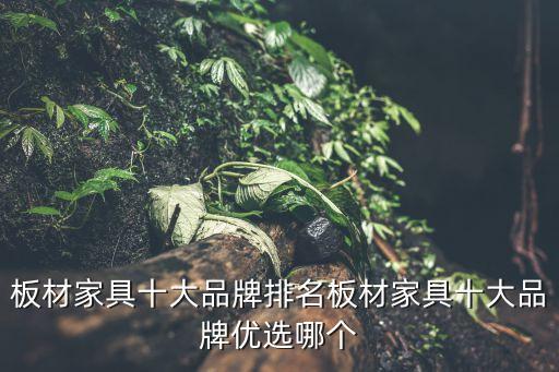 板材家具十大品牌排名板材家具十大品牌優選哪個