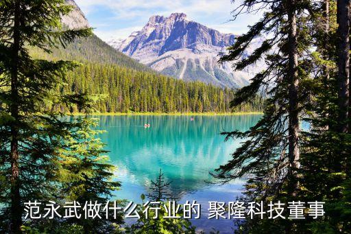 范永武做什么行業的 聚隆科技董事