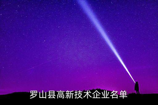 羅山縣高新技術企業名單